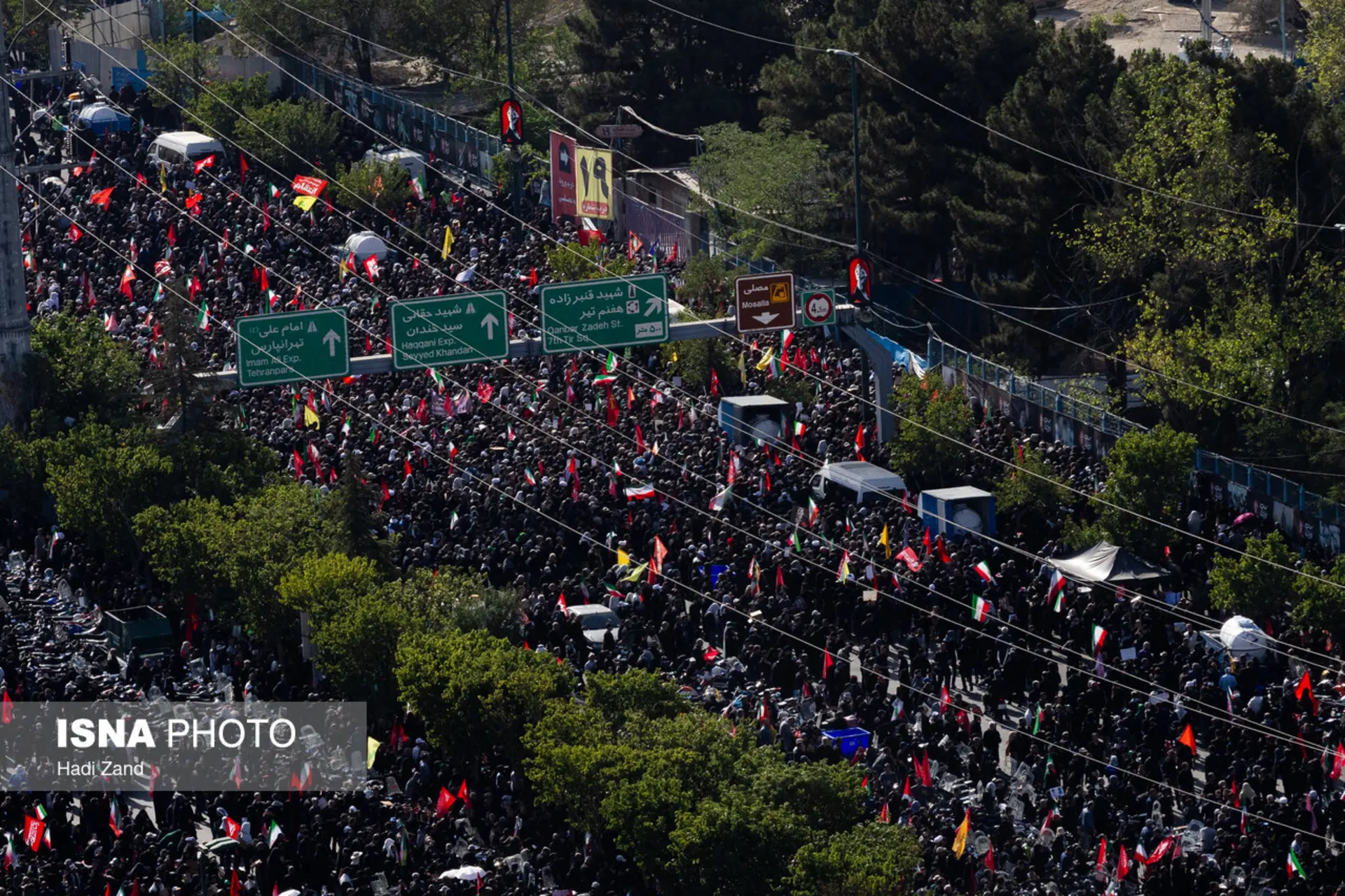 مصلای تهران. نماز بر پیکر آیت الله خامنه ای