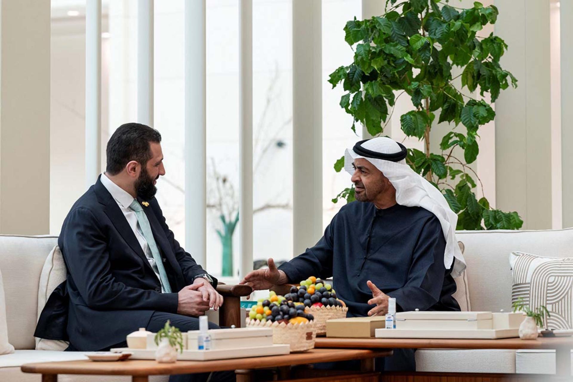 احمد الشرع و محمد آل نهیان