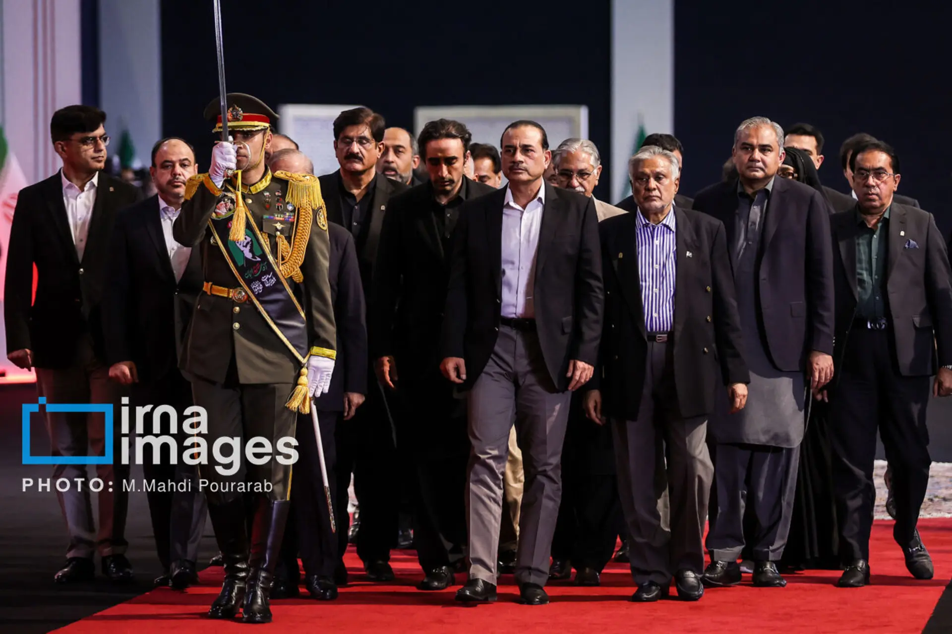 هیات پاکستانی در مراسم وداع
