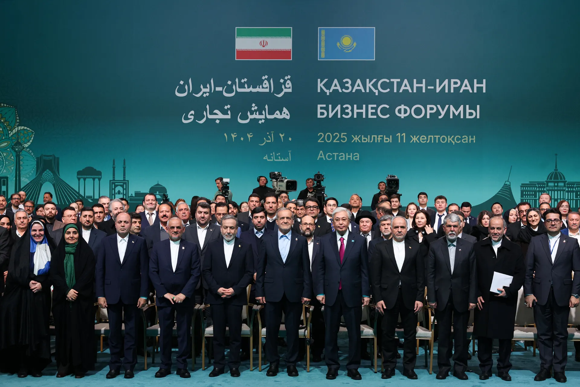 پزشکیان و رئیس جمهور قزاقستان