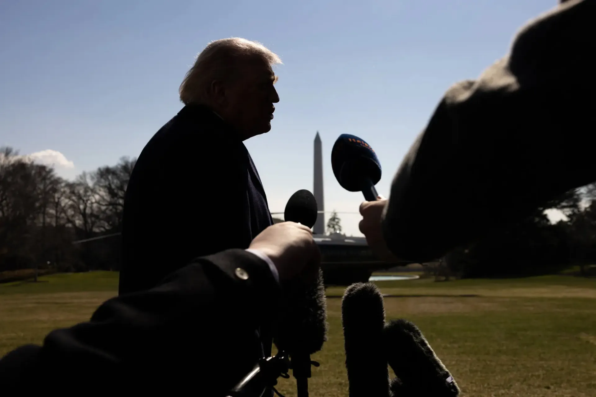 ترامپ در حال صحبت کردن