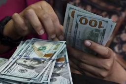 اسکناس‌های صد دلاری (US Dollar) در دست‌های یک فرد