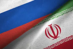پرچم ایران و روسیه