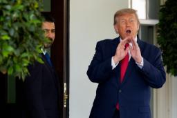 دونالد ترامپ (Donald Trump) رئیس جمهور آمریکا و علی الزیدی نخست وزیر عراق