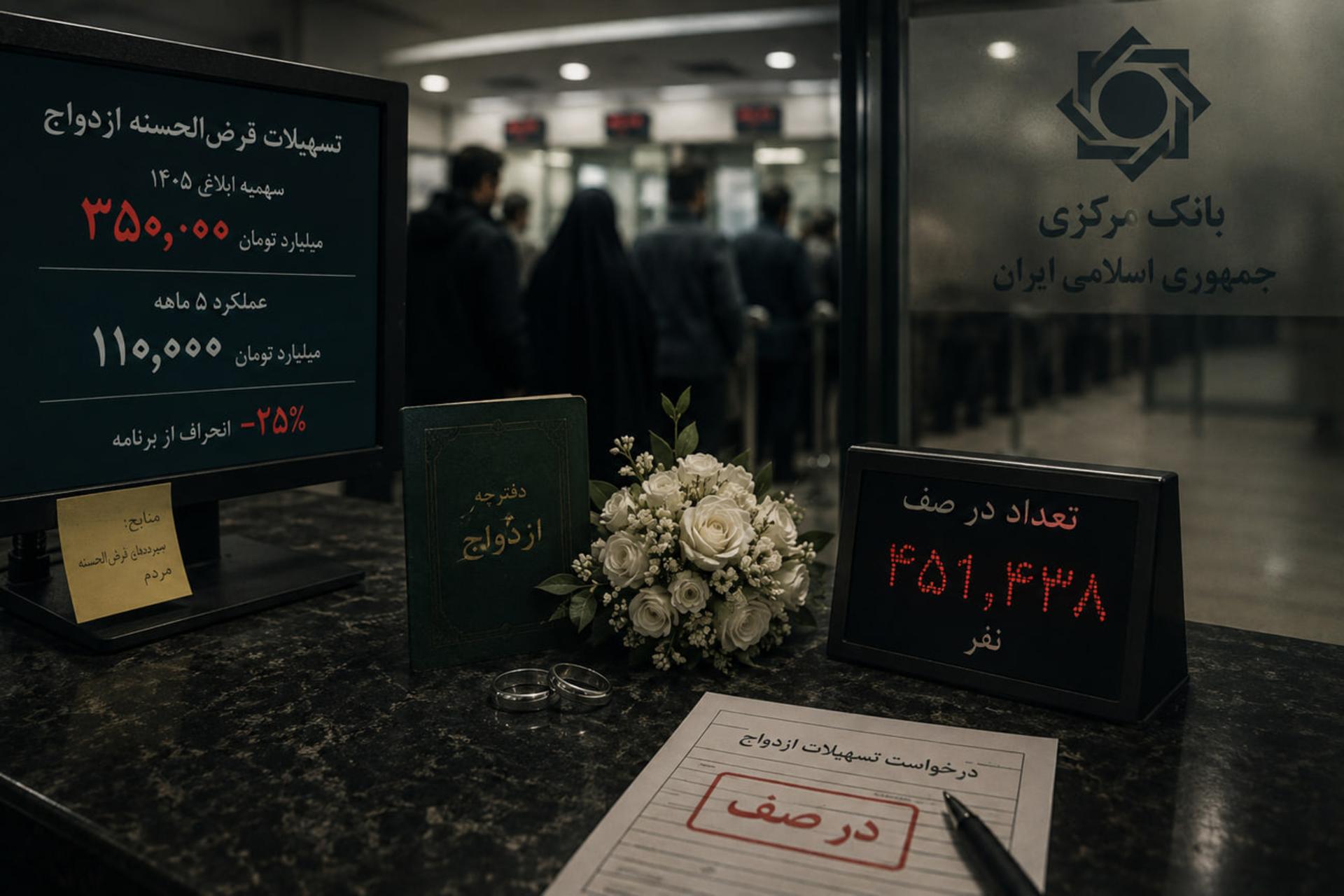 ۹۱۰ هزار نفر در صف وام ازدواج و فرزندآوری