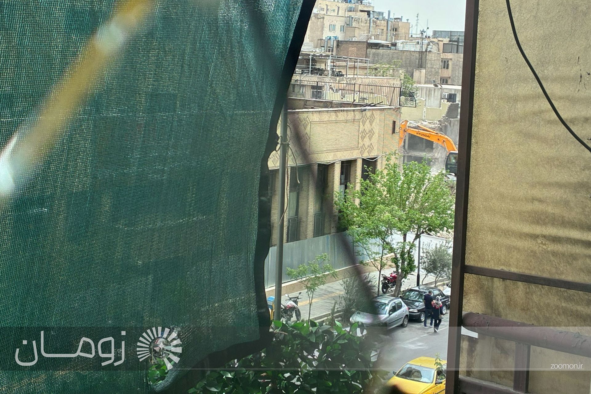 خرابه جنگ ایران و آمریکا شیشه شکسته