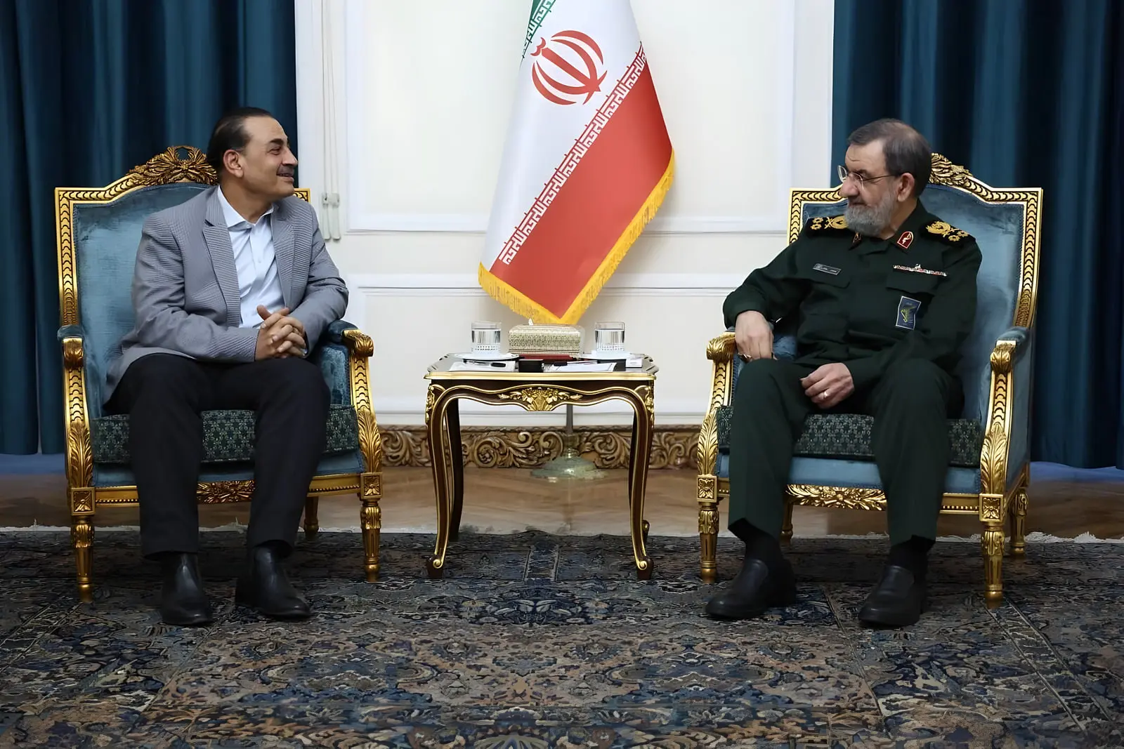 دیدار عاصم منیر فرمانده ارتش پاکستان با محسن رضایی دبیر شورای عالی امنیت ملی