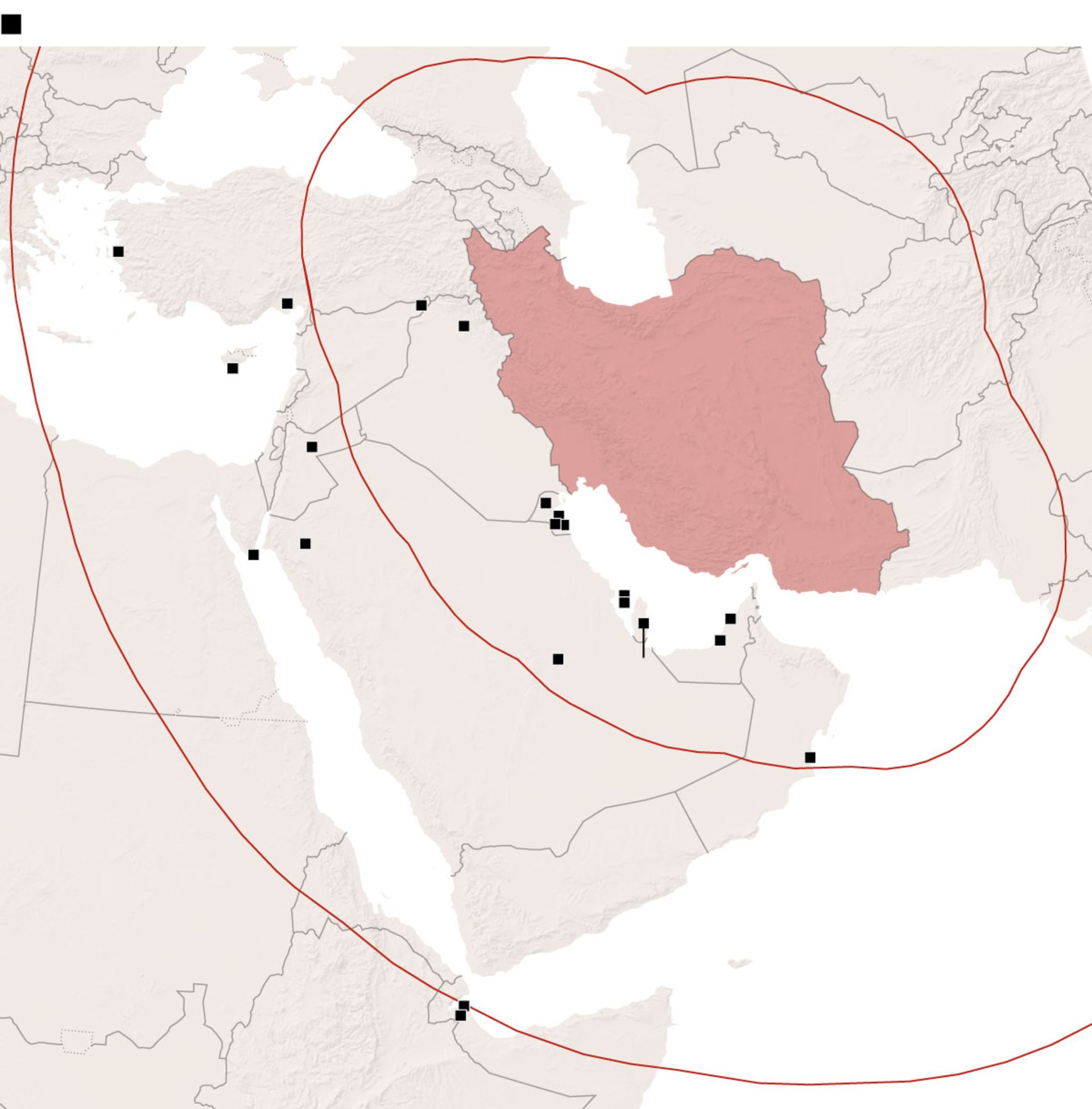 برد موشکی ایران