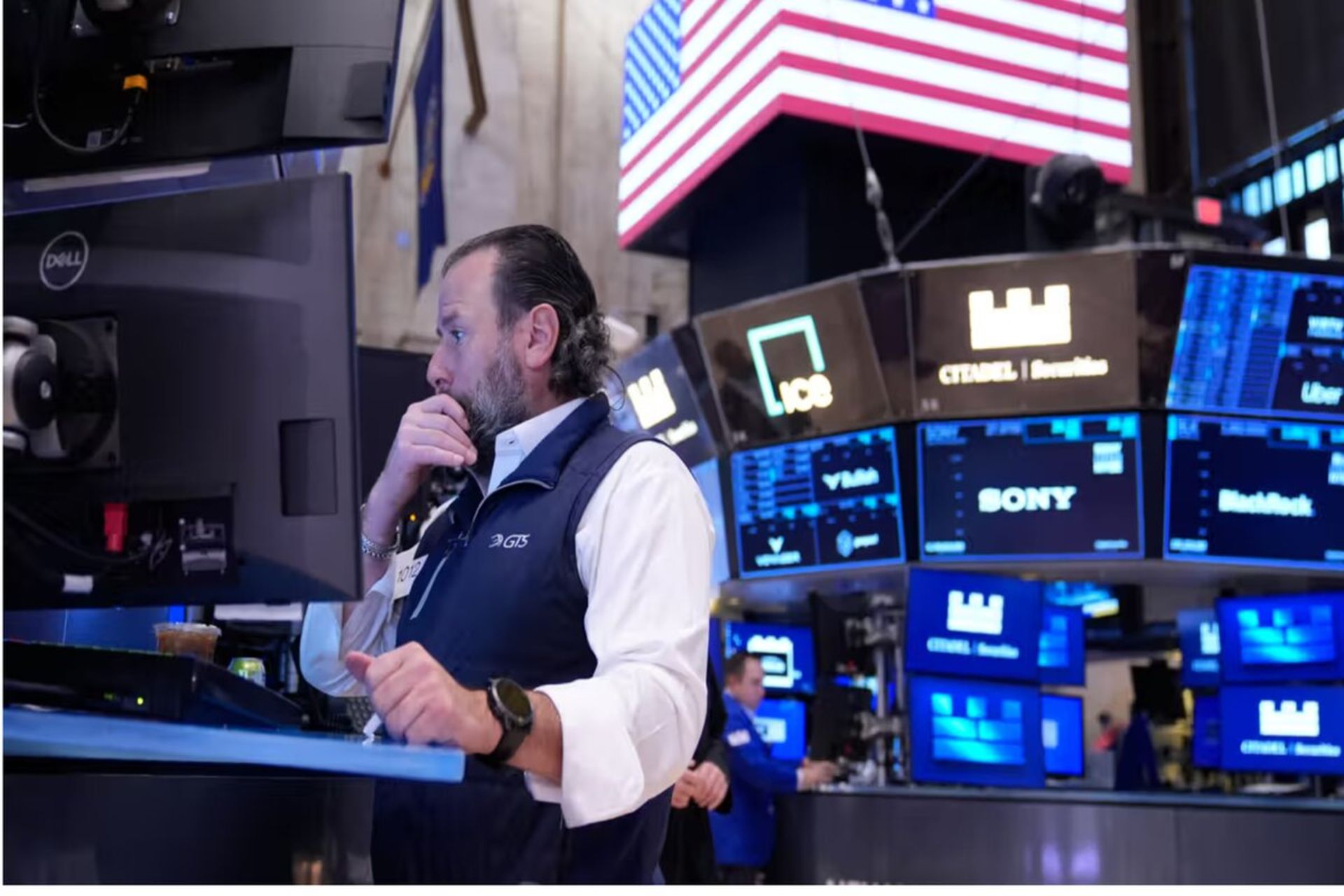 کف بورس نیوریوک در زمان تعطیلات دولت آمریکا