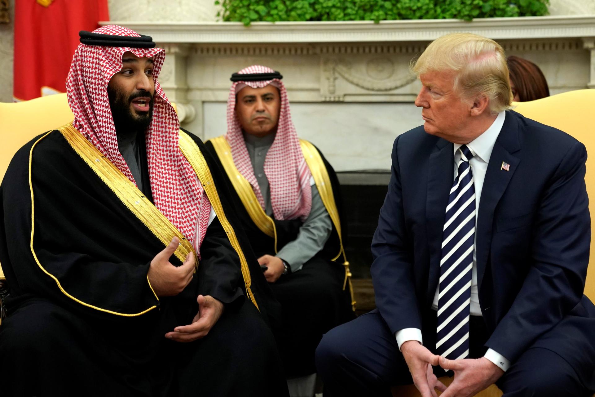 دونالد ترامپ و محمد بن سلمان+ آمریکا و عربستان