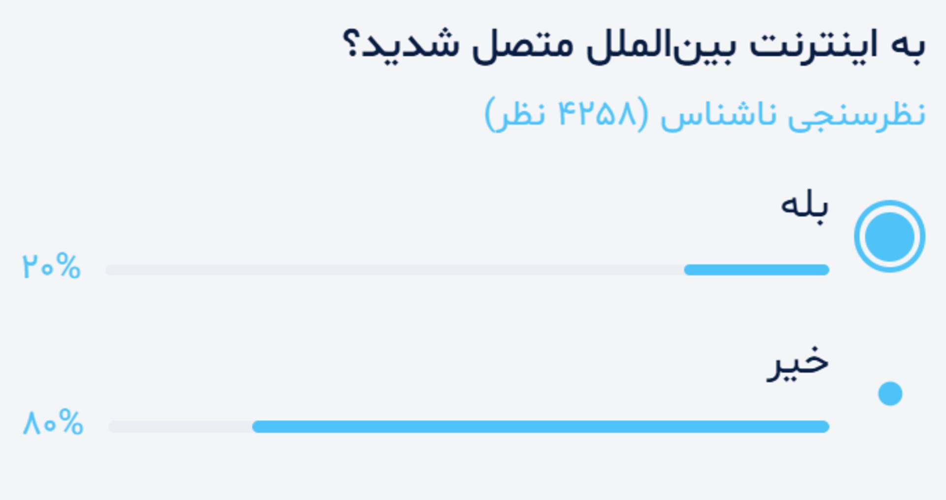 نظرسنجی بله