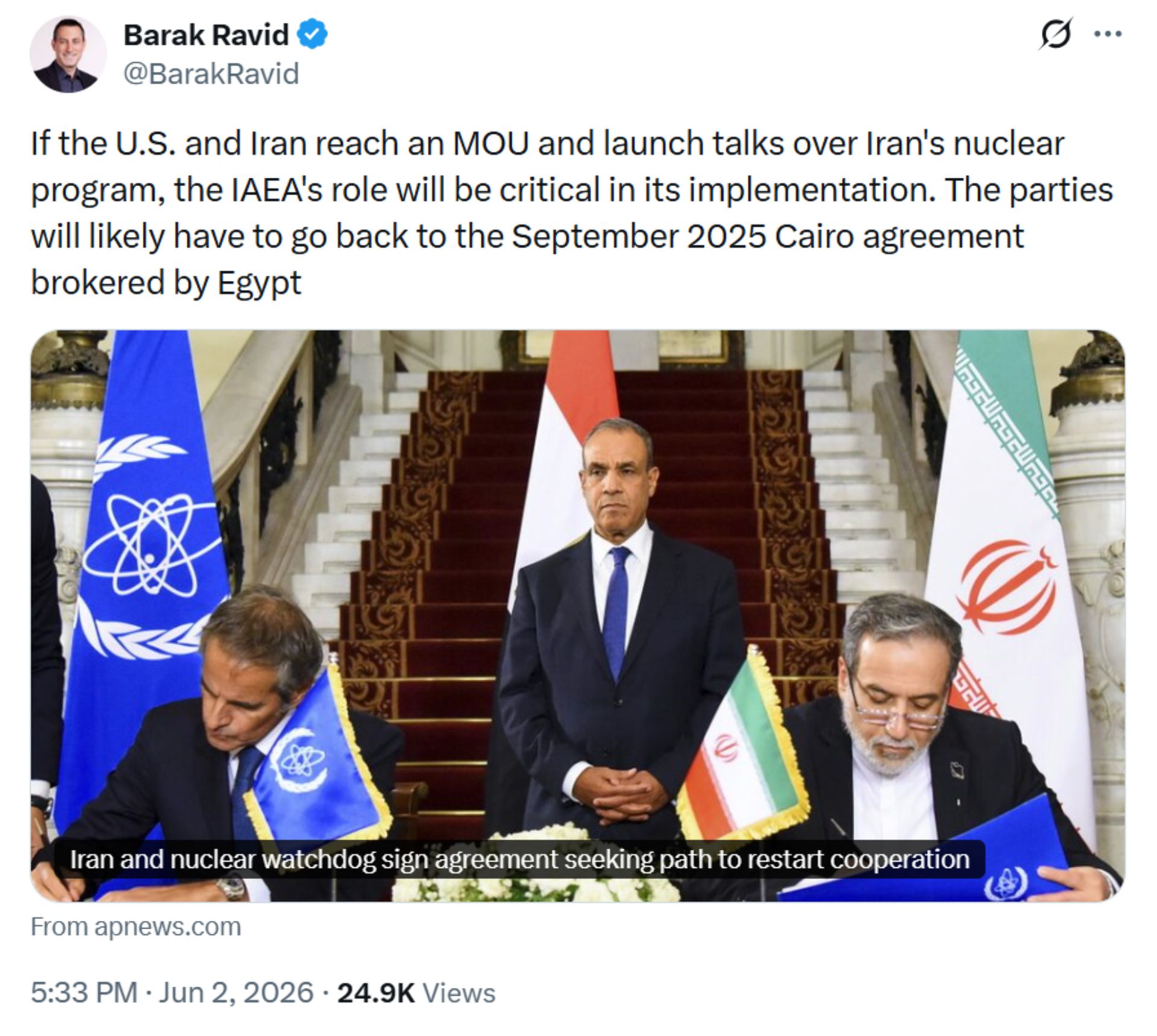 پست باراک راوید
