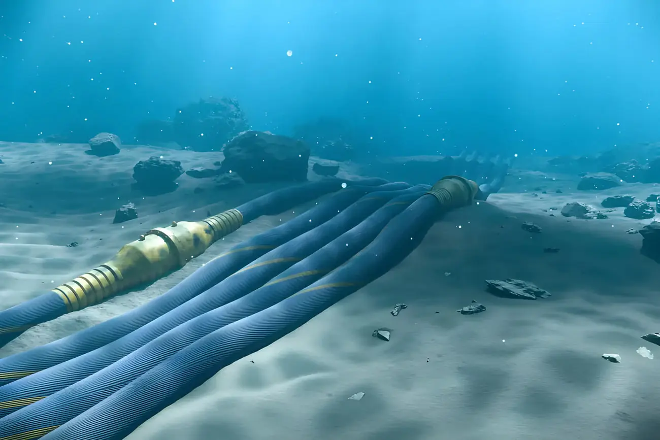 کابل‌های ارتباطی زیردریایی (Submarine communication cables) در بستر اقیانوس